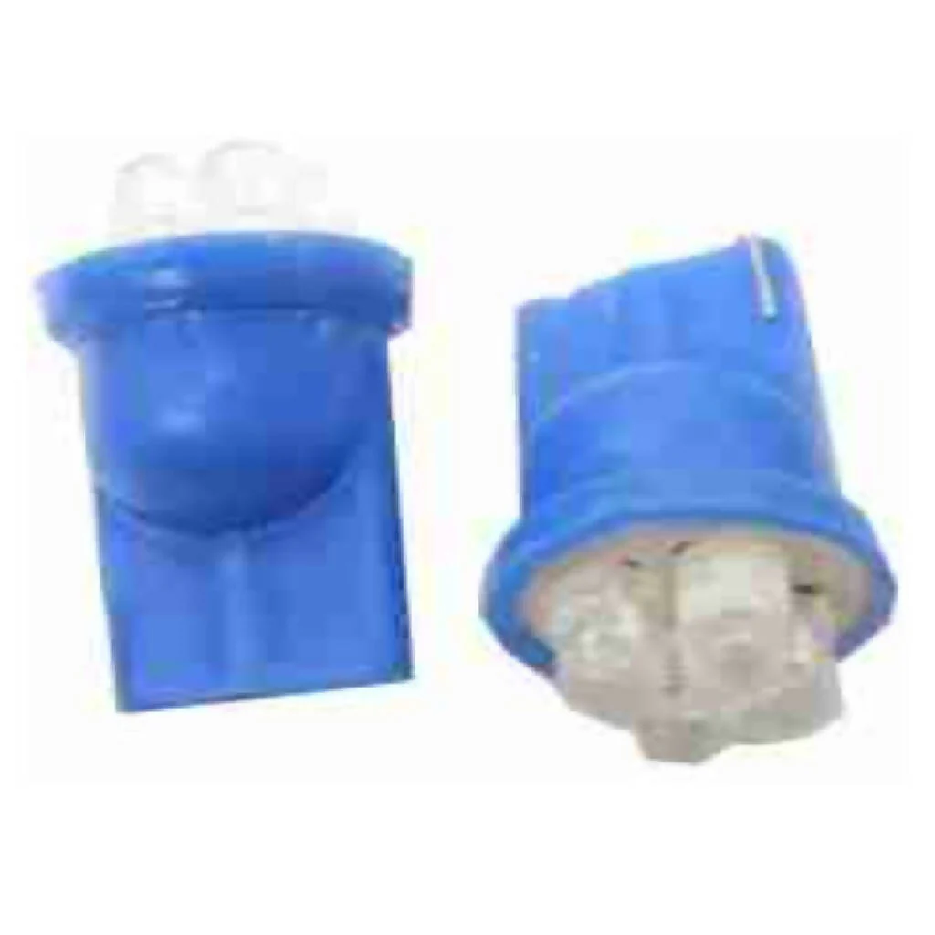 FOCO NORMAL 12V 158 AZUL LED PELLIZCO JGO