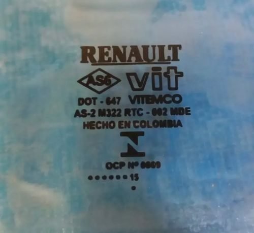 Vista 2 de Cristal Trasero Izquierdo Duster 2016 2021